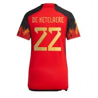 Belgien Charles De Ketelaere #22 Replika Hemmatröja Dam VM 2022 Kortärmad